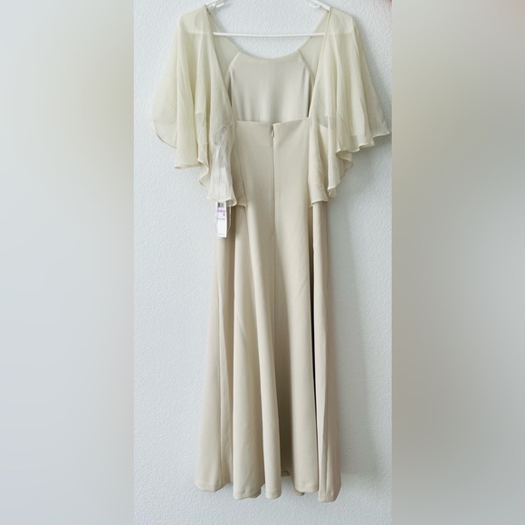 Rare Calvin Klein Beautiful Sheer Sleeves Dress - Picture 4 of 10